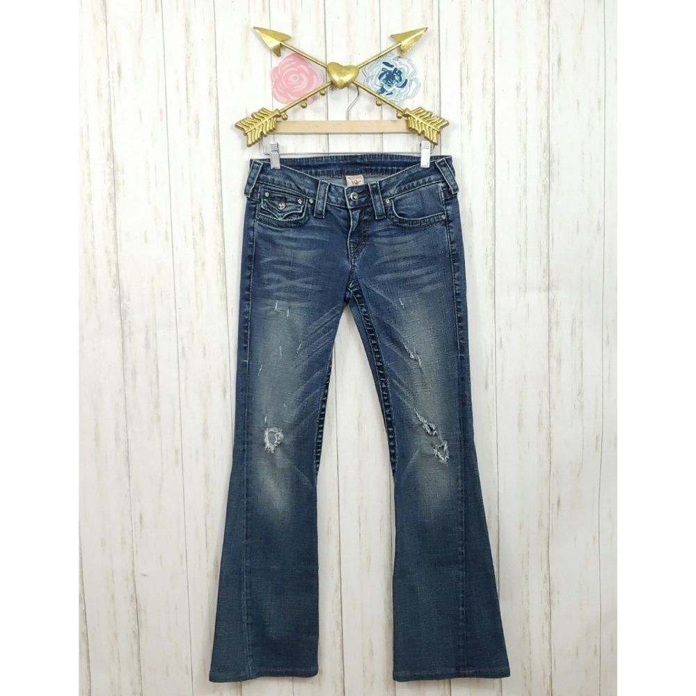 True Religion Disco Joey Flared Jeans Sz
